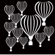 up up and away balloons 8x8 200 x 200   with mask   sold in 3